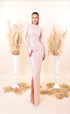 Jula - High Neck with side slit dress